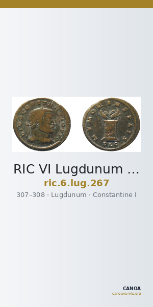 RIC VI Lugdunum 267 — CANOA