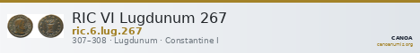 RIC VI Lugdunum 267 — CANOA