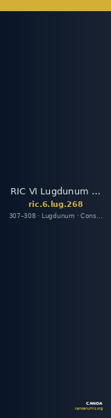 RIC VI Lugdunum 268 — CANOA
