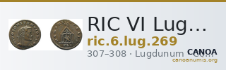 RIC VI Lugdunum 269 — CANOA