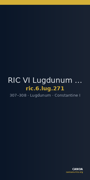 RIC VI Lugdunum 271 — CANOA