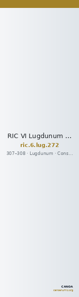 RIC VI Lugdunum 272 — CANOA