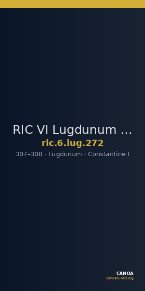 RIC VI Lugdunum 272 — CANOA