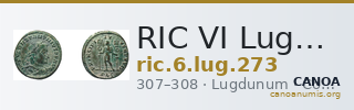 RIC VI Lugdunum 273 — CANOA