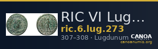 RIC VI Lugdunum 273 — CANOA