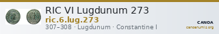 RIC VI Lugdunum 273 — CANOA