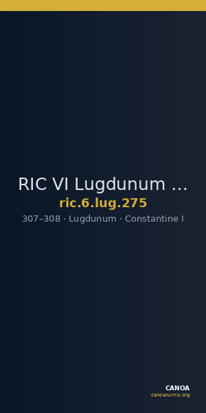 RIC VI Lugdunum 275 — CANOA