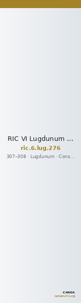 RIC VI Lugdunum 276 — CANOA