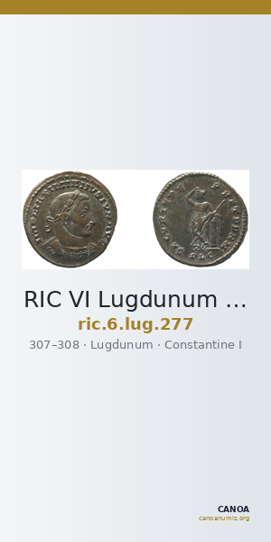RIC VI Lugdunum 277 — CANOA