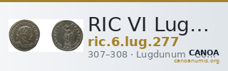 RIC VI Lugdunum 277 — CANOA