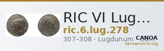 RIC VI Lugdunum 278 — CANOA