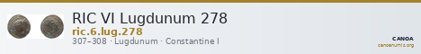 RIC VI Lugdunum 278 — CANOA