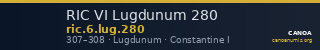 RIC VI Lugdunum 280 — CANOA