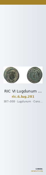 RIC VI Lugdunum 281 — CANOA