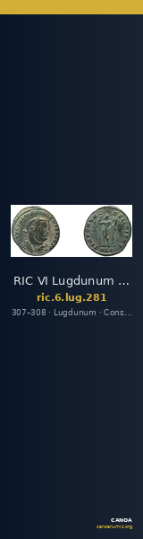 RIC VI Lugdunum 281 — CANOA