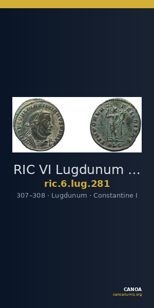 RIC VI Lugdunum 281 — CANOA