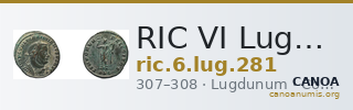 RIC VI Lugdunum 281 — CANOA