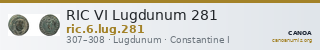 RIC VI Lugdunum 281 — CANOA