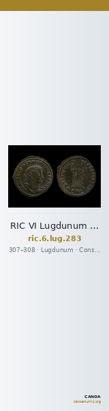 RIC VI Lugdunum 283 — CANOA
