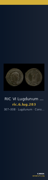 RIC VI Lugdunum 283 — CANOA