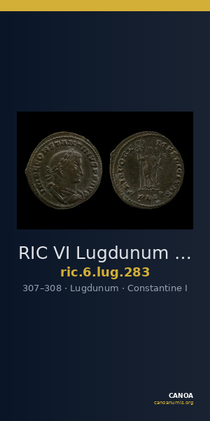 RIC VI Lugdunum 283 — CANOA