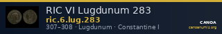 RIC VI Lugdunum 283 — CANOA