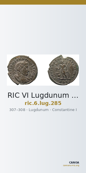 RIC VI Lugdunum 285 — CANOA