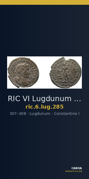 RIC VI Lugdunum 285 — CANOA