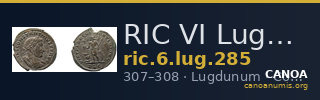 RIC VI Lugdunum 285 — CANOA