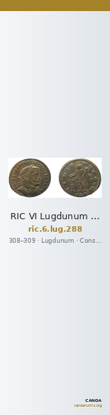 RIC VI Lugdunum 288 — CANOA