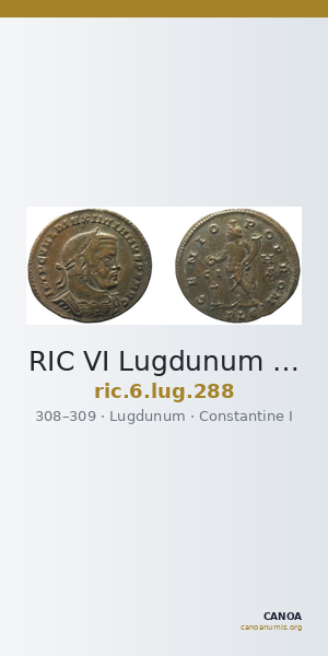 RIC VI Lugdunum 288 — CANOA