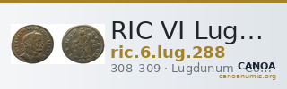 RIC VI Lugdunum 288 — CANOA
