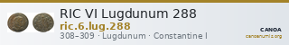 RIC VI Lugdunum 288 — CANOA