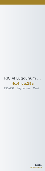 RIC VI Lugdunum 28a — CANOA