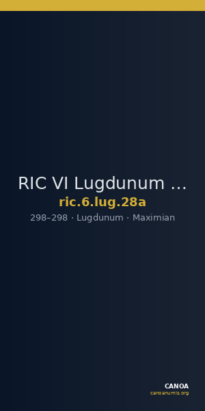 RIC VI Lugdunum 28a — CANOA