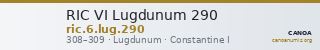 RIC VI Lugdunum 290 — CANOA