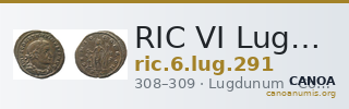 RIC VI Lugdunum 291 — CANOA