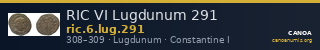 RIC VI Lugdunum 291 — CANOA