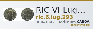RIC VI Lugdunum 293 — CANOA