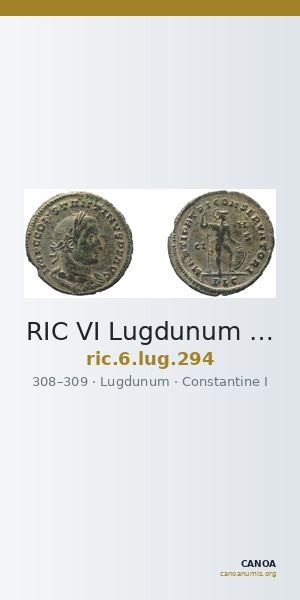 RIC VI Lugdunum 294 — CANOA