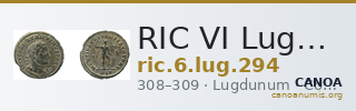 RIC VI Lugdunum 294 — CANOA