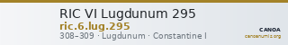 RIC VI Lugdunum 295 — CANOA