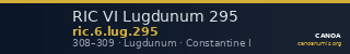 RIC VI Lugdunum 295 — CANOA