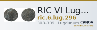 RIC VI Lugdunum 296 — CANOA