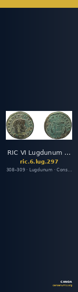 RIC VI Lugdunum 297 — CANOA