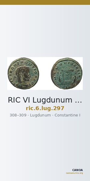 RIC VI Lugdunum 297 — CANOA