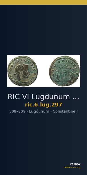 RIC VI Lugdunum 297 — CANOA
