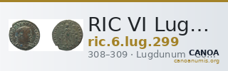 RIC VI Lugdunum 299 — CANOA