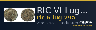RIC VI Lugdunum 29a — CANOA