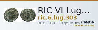 RIC VI Lugdunum 303 — CANOA